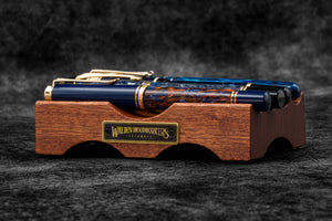 The Pen Bridge - Wooden Fountain Pen Stand - Mahogany