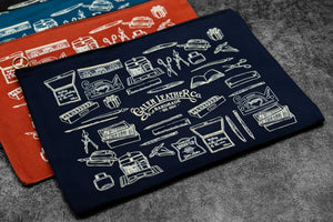 Galen Leather Canvas Clutch – Everyday Tool Pouch - A5