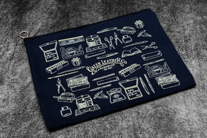 Galen Leather Canvas Clutch – Everyday Tool Pouch - A5