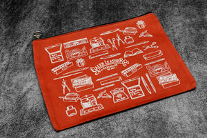 Galen Leather Canvas Clutch – Everyday Tool Pouch - A5