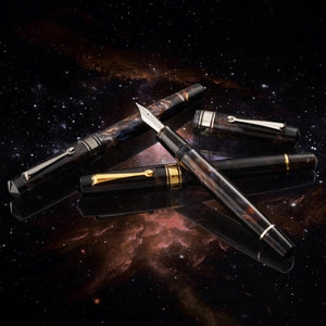 OMAS Bologna Galassia With Silver Trim Fountain Pen