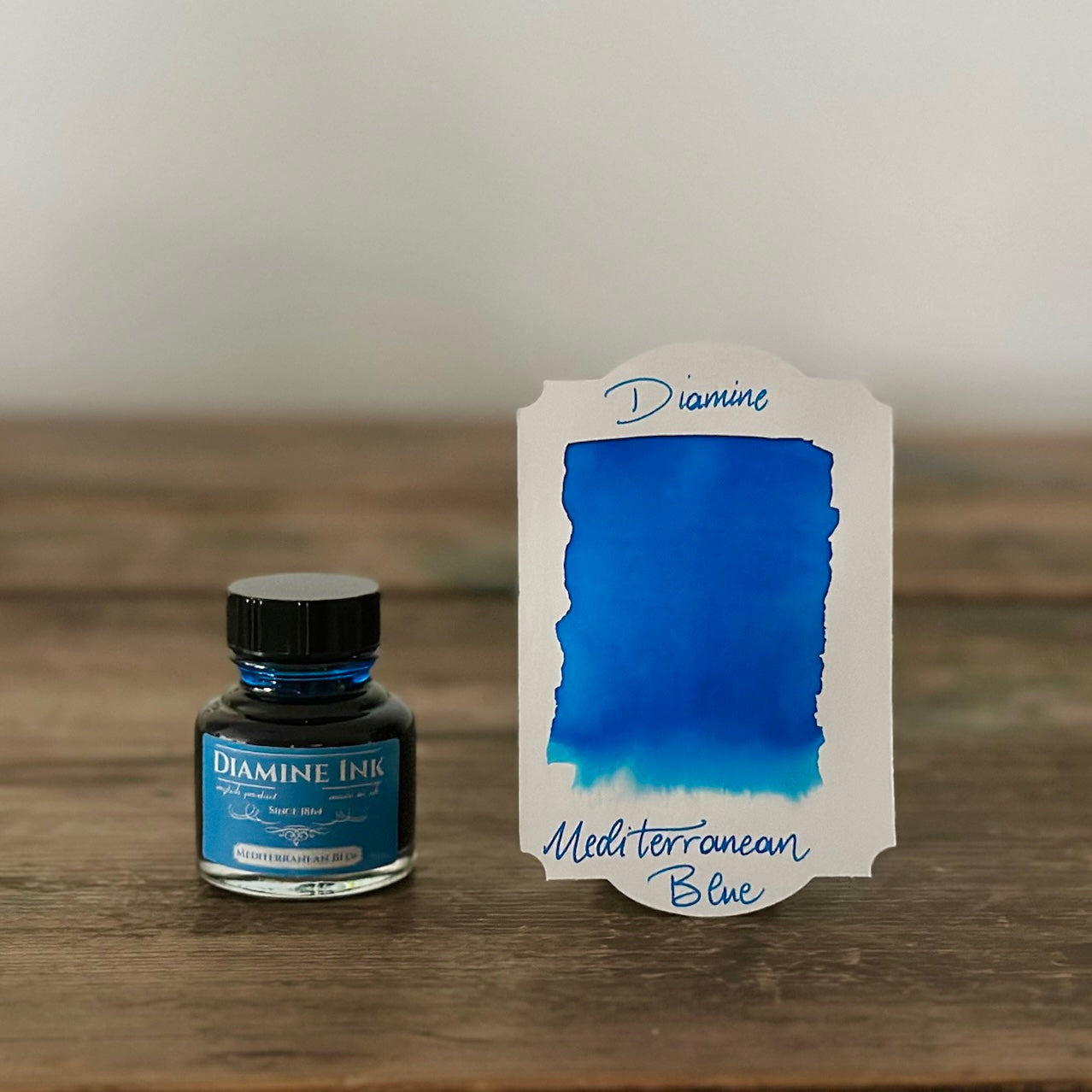 Diamine Mediterranean Blue - 30ml Bottled Ink | Galen Leather