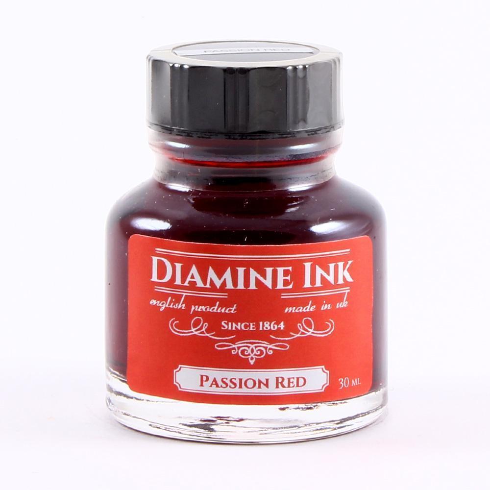 Diamine Passion Red - 30ml Bottled Ink | Galen Leather