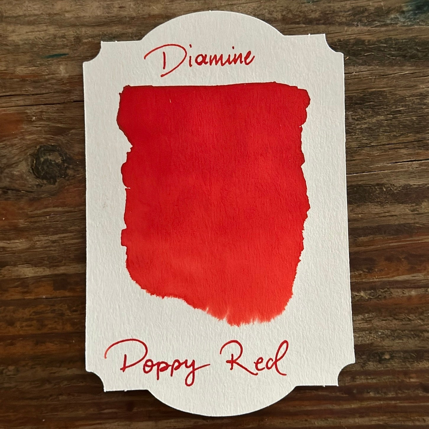 Diamine Poppy Red - 30ml Bottled Ink | Galen Leather