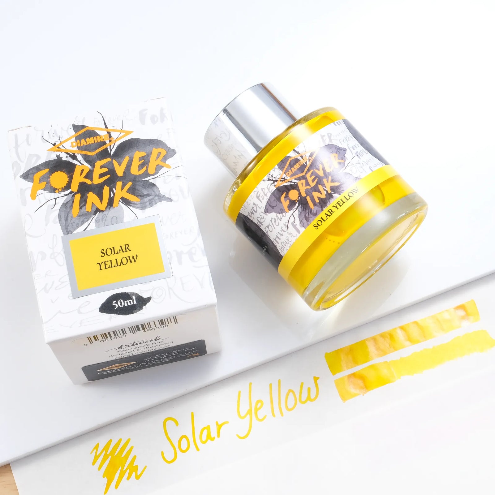 Diamine Forever Pigment Fountain Pen Ink - Solar Yellow