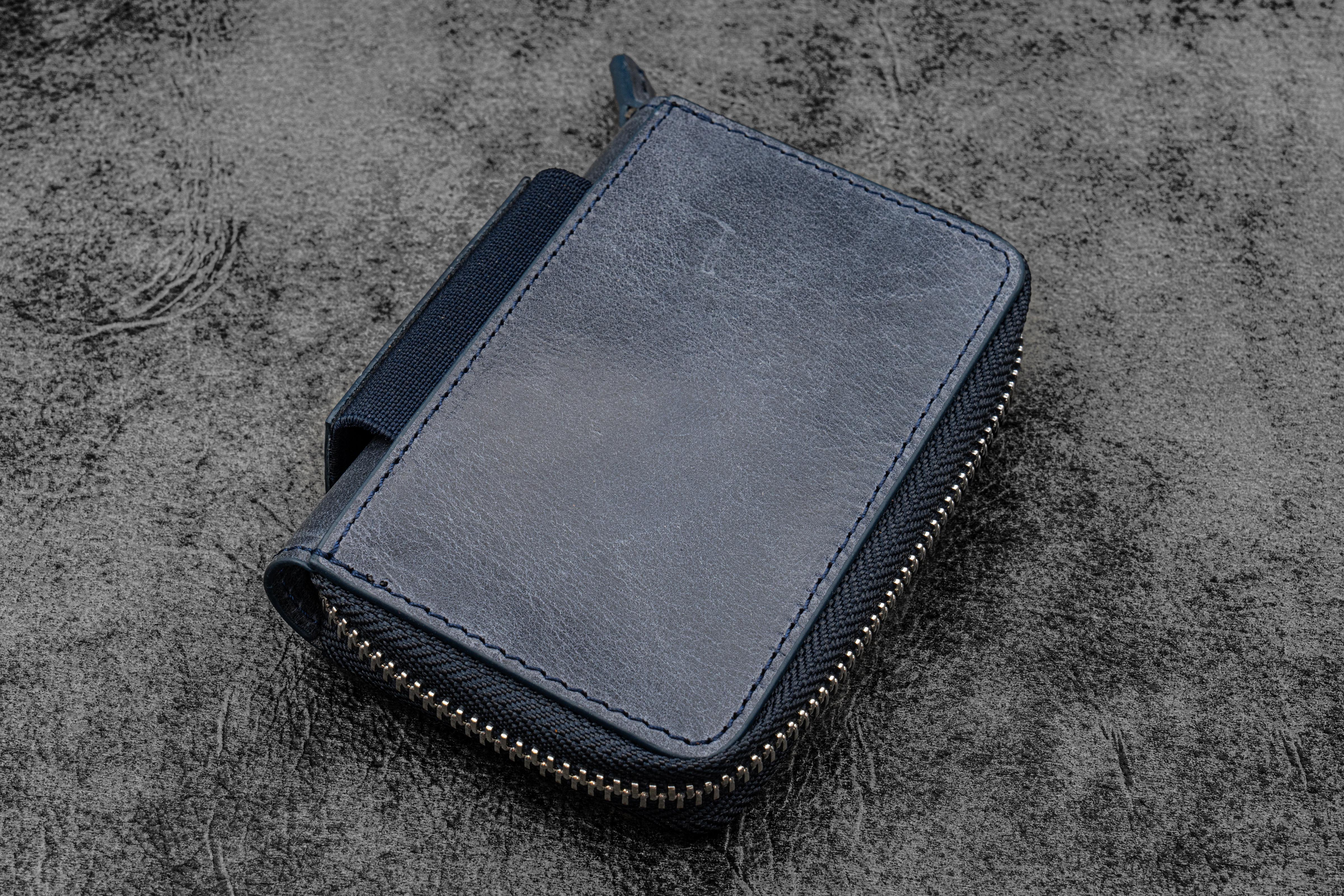Zip Leather EDC Wallet | Fits Cards, Pen , Small Notebook - Galen