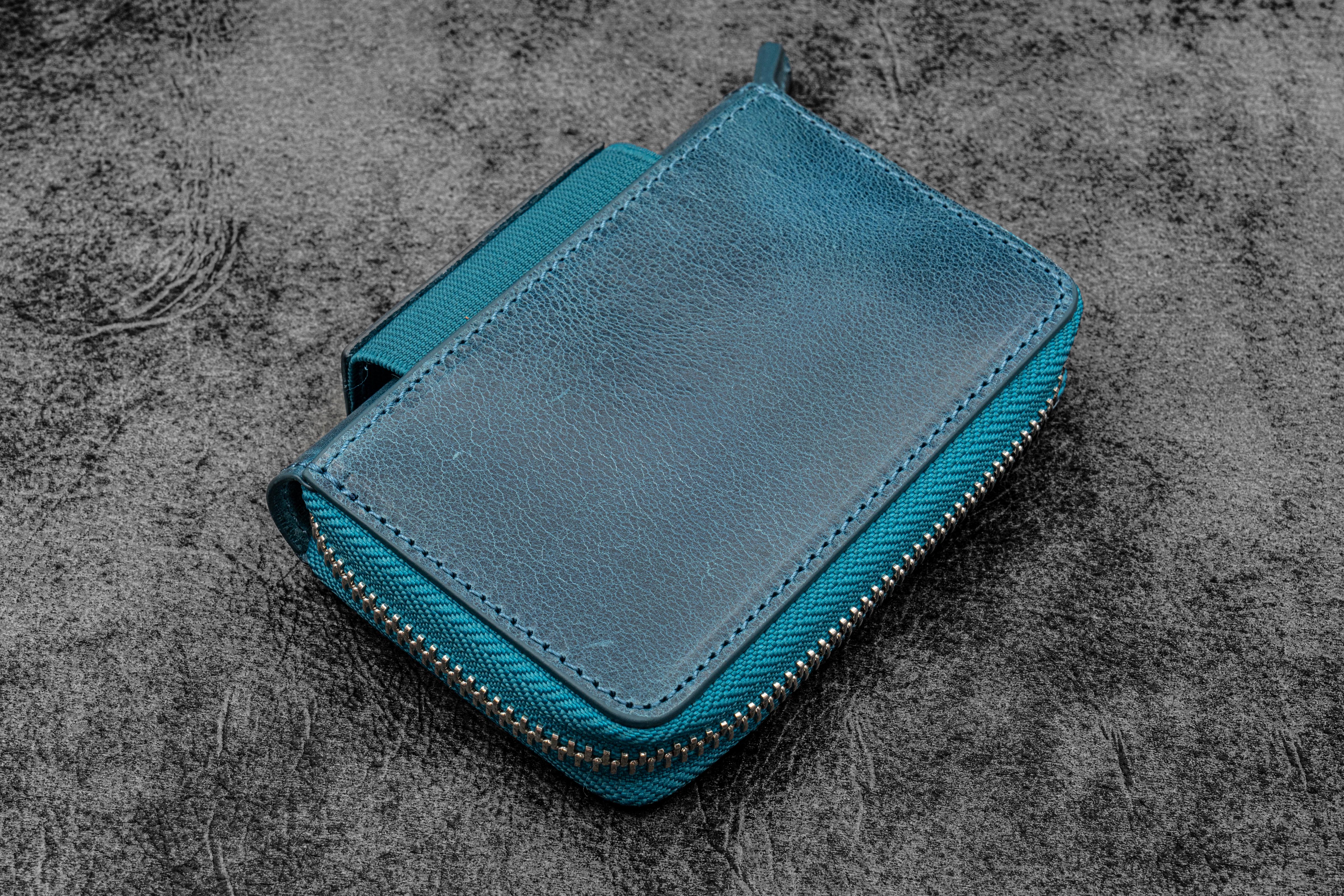 Ocean Blue Zip EDC Wallet | Fits Kaweco Pens - Multi Tools - Galen