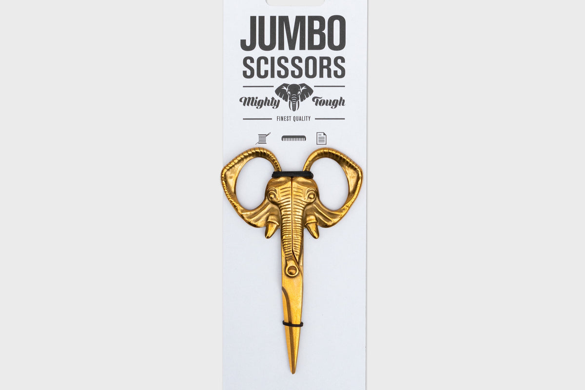 Elephant Scissors Brass - Galen Leather