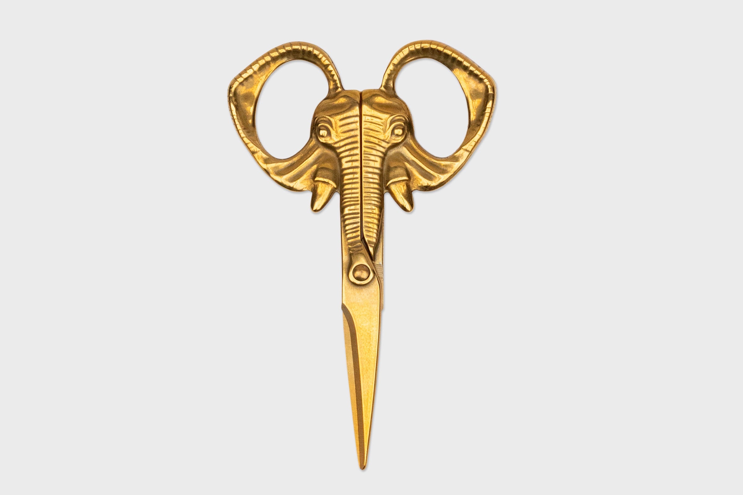 Elephant Scissors Brass - Galen Leather