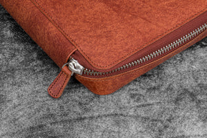 Expansi-Folio Leather Wide A5 Zip Folio - Aged Copper