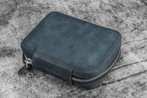 Expansi-Pouch Leather Wide 10 Slots Pen Case - Crazy Horse Graphite