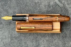 Fine Writing International Bocote Wood Fountain Pen
