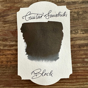 Guitar Saishiki Fountain Pen Ink, Black