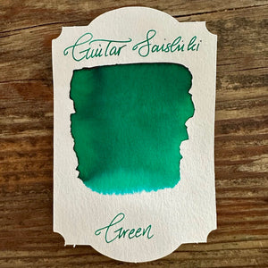 Guitar Saishiki Fountain Pen Ink, Green