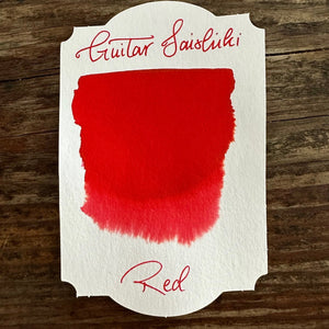 Guitar Saishiki Fountain Pen Ink, Red