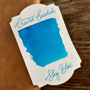 Guitar Saishiki Fountain Pen Ink, Sky Blue