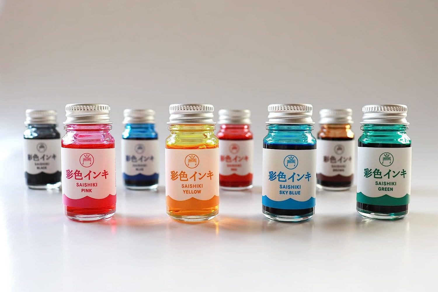 Guitar Saishiki Fountain Pen Ink - Yellow - Galen Leather
