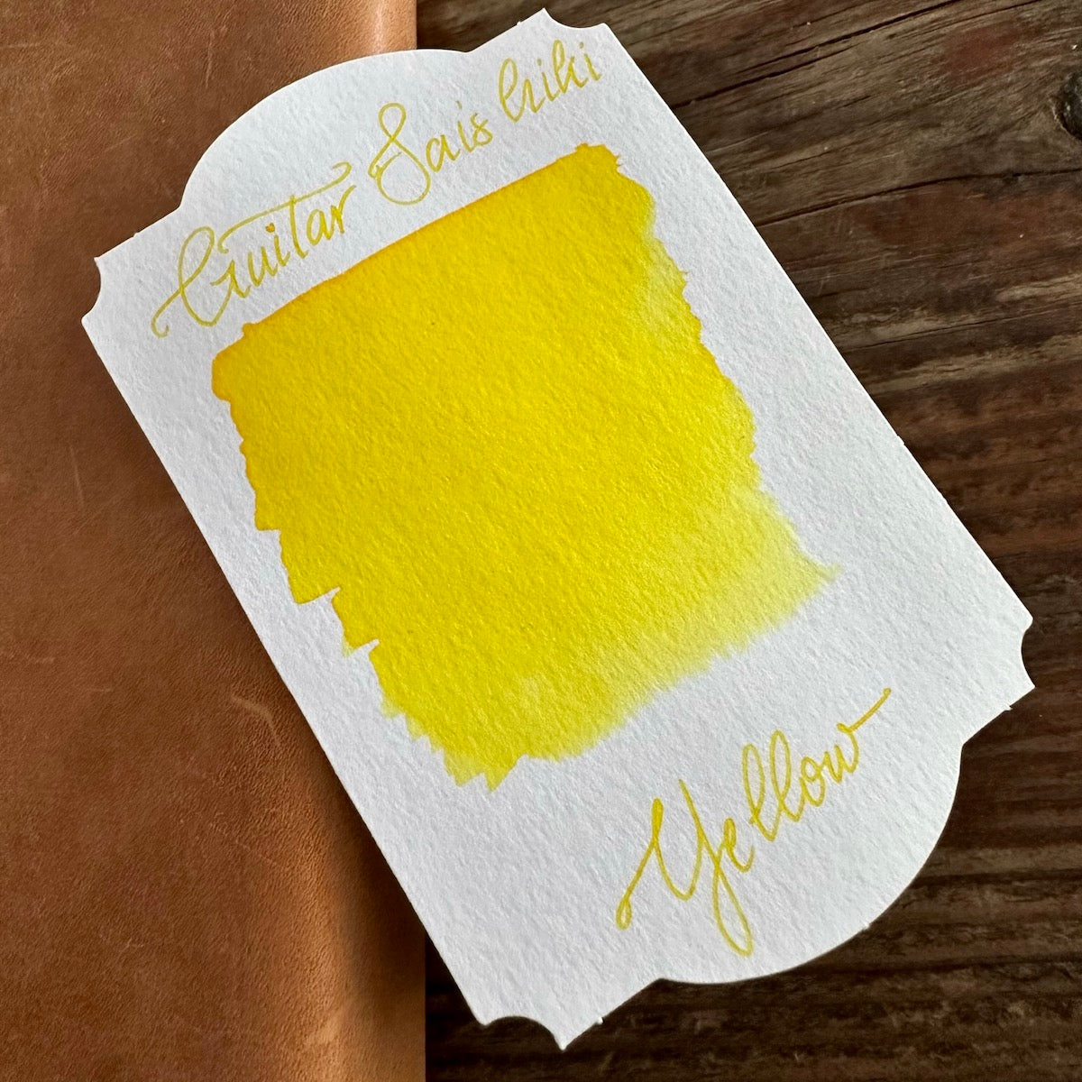 Guitar Saishiki Fountain Pen Ink, Yellow