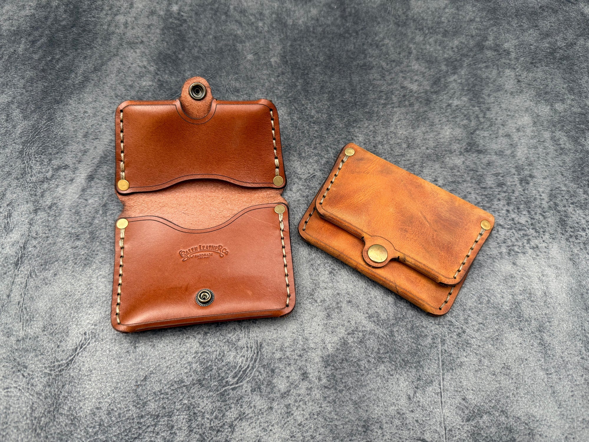 SECONDS No.38 Personalized Minimalist Hanmade Leather Wallet - Multiple Colors - 416