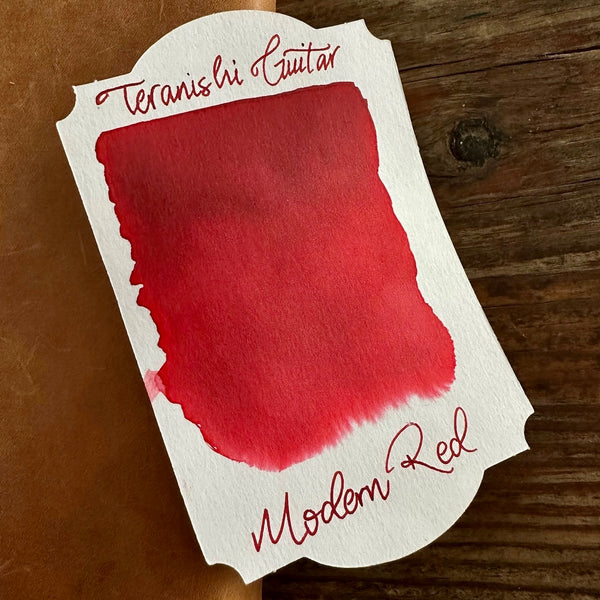 Teranishi Guitar Taisho Roman Haikara Ink - Modern Red - Galen Leather
