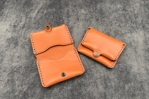 SECONDS No.38 Personalized Minimalist Hanmade Leather Wallet - Multiple Colors - 416