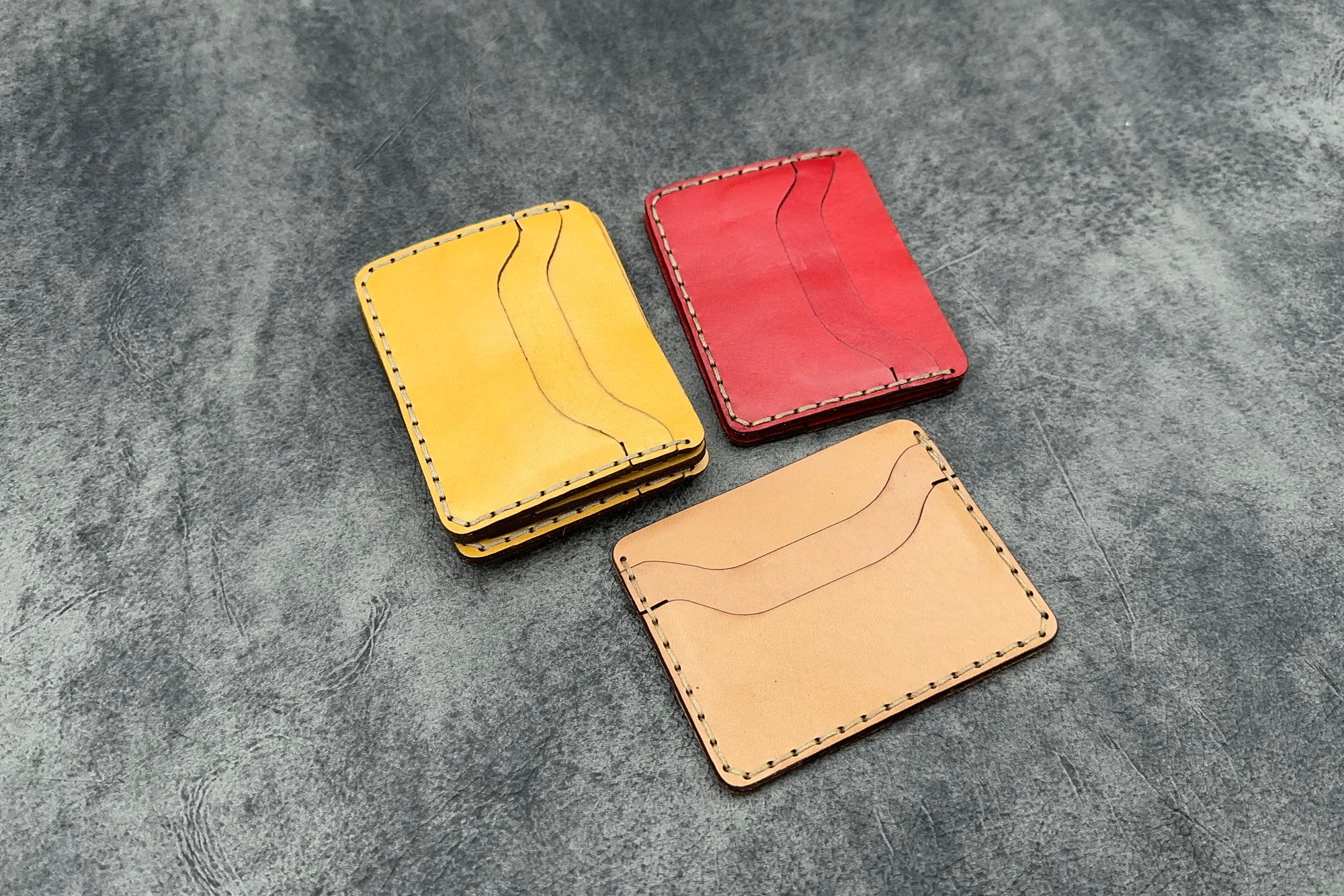 SECONDS No.40 Handmade Leather Slim Card Wallet - Multiple Colors - 417