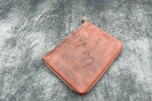 SECONDS Leather Zippered 5 Slots Pen Case  - Multiple Colors - 431