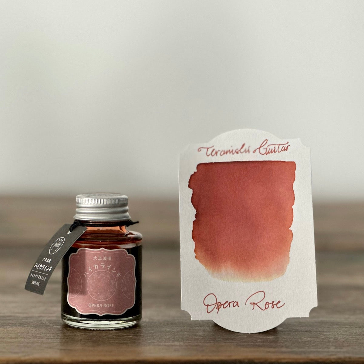 Teranishi Guitar Taisho Roman Haikara Ink - Opera Rose - Galen Leather