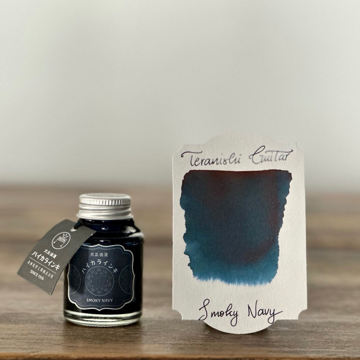 Teranishi Guitar Taisho Roman Haikara Ink - Smoky Navy - Galen Leather
