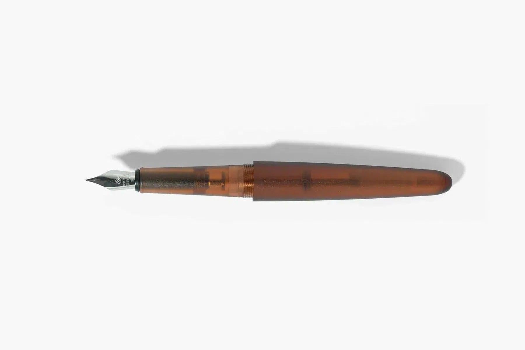 Kakimori Frost Fountain Pen - Amber - Galen Leather