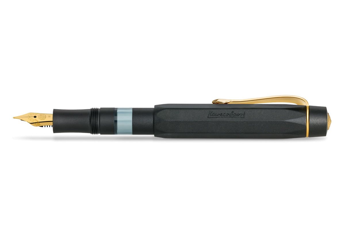 Kaweco AL Sport Piston Filler Fountain Pen Black Solo