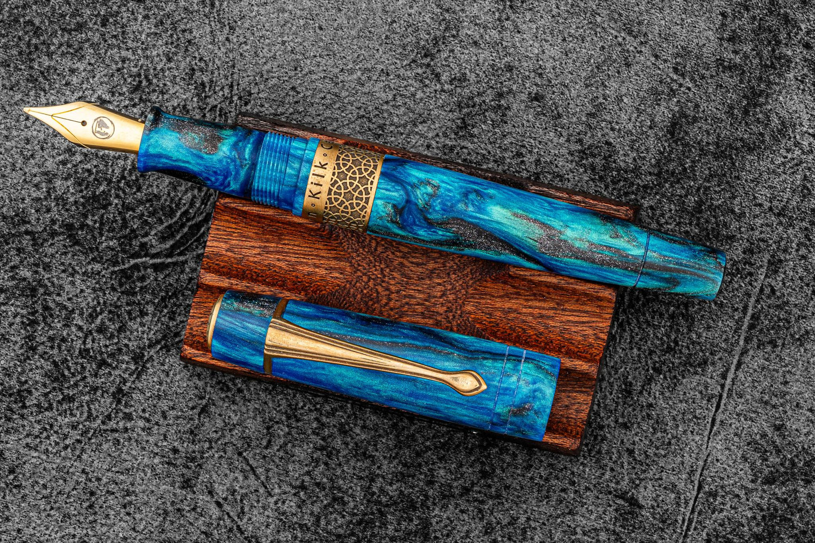Kilk & Galen SE Celestial Fountain Pen - Carolina Midnight
