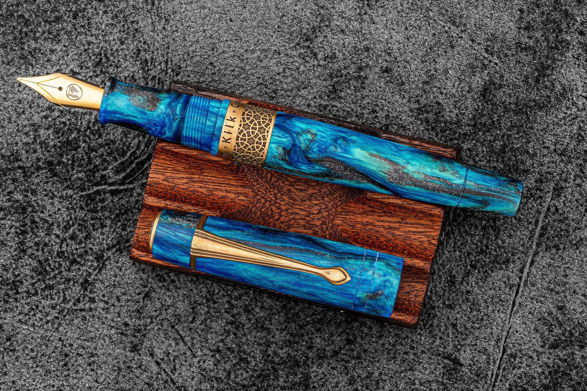 Kilk & Galen SE Celestial Fountain Pen - Carolina Midnight