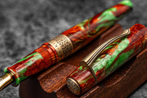 Kilk & Galen SE Celestial Fountain Pen - Copper Patina