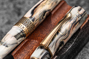 Kilk & Galen SE Celestial Fountain Pen - Golden Abalone
