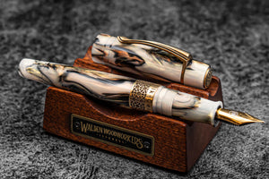Kilk & Galen SE Celestial Fountain Pen - Golden Abalone
