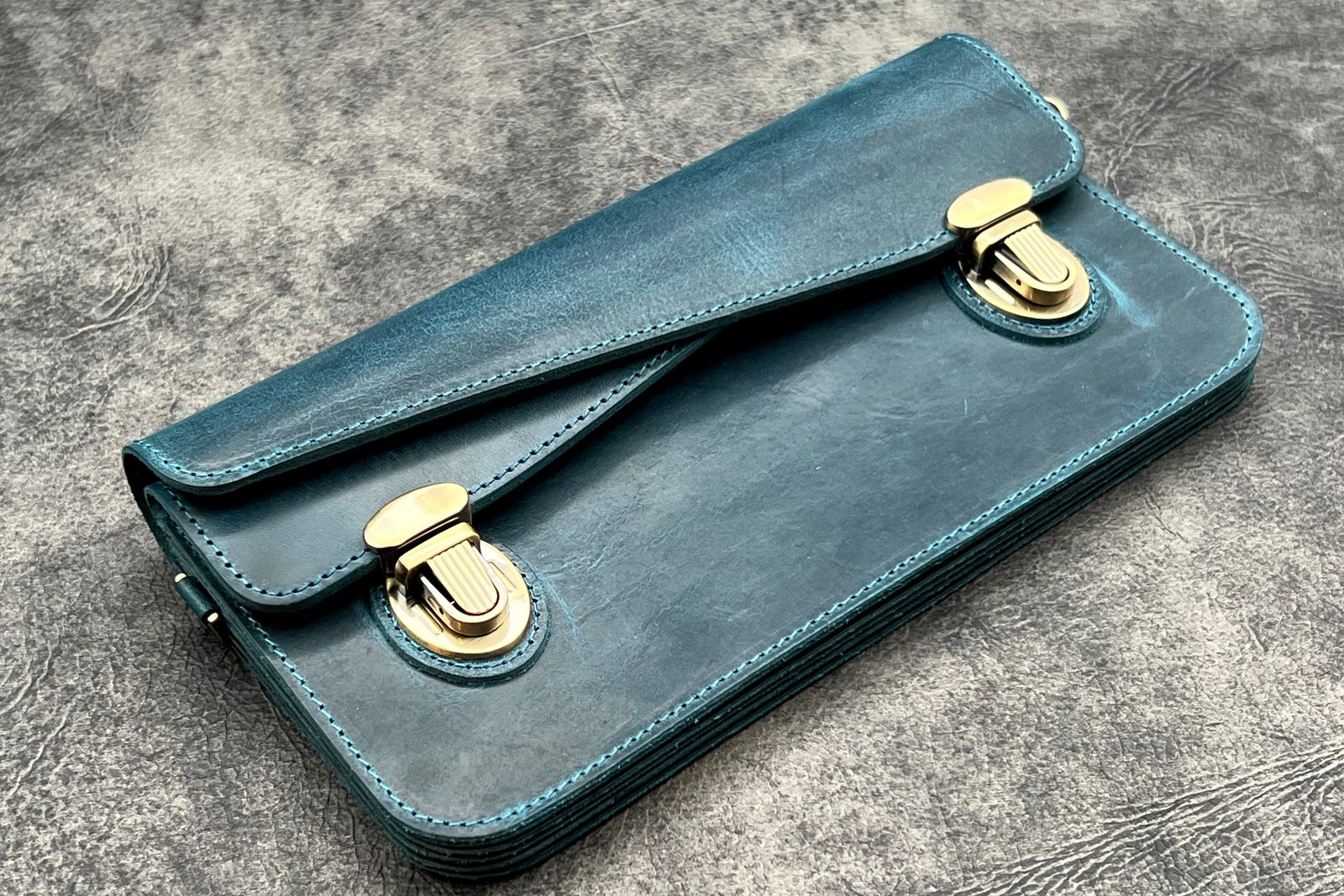 Ocean Blue Leather Goods - Galen Leather