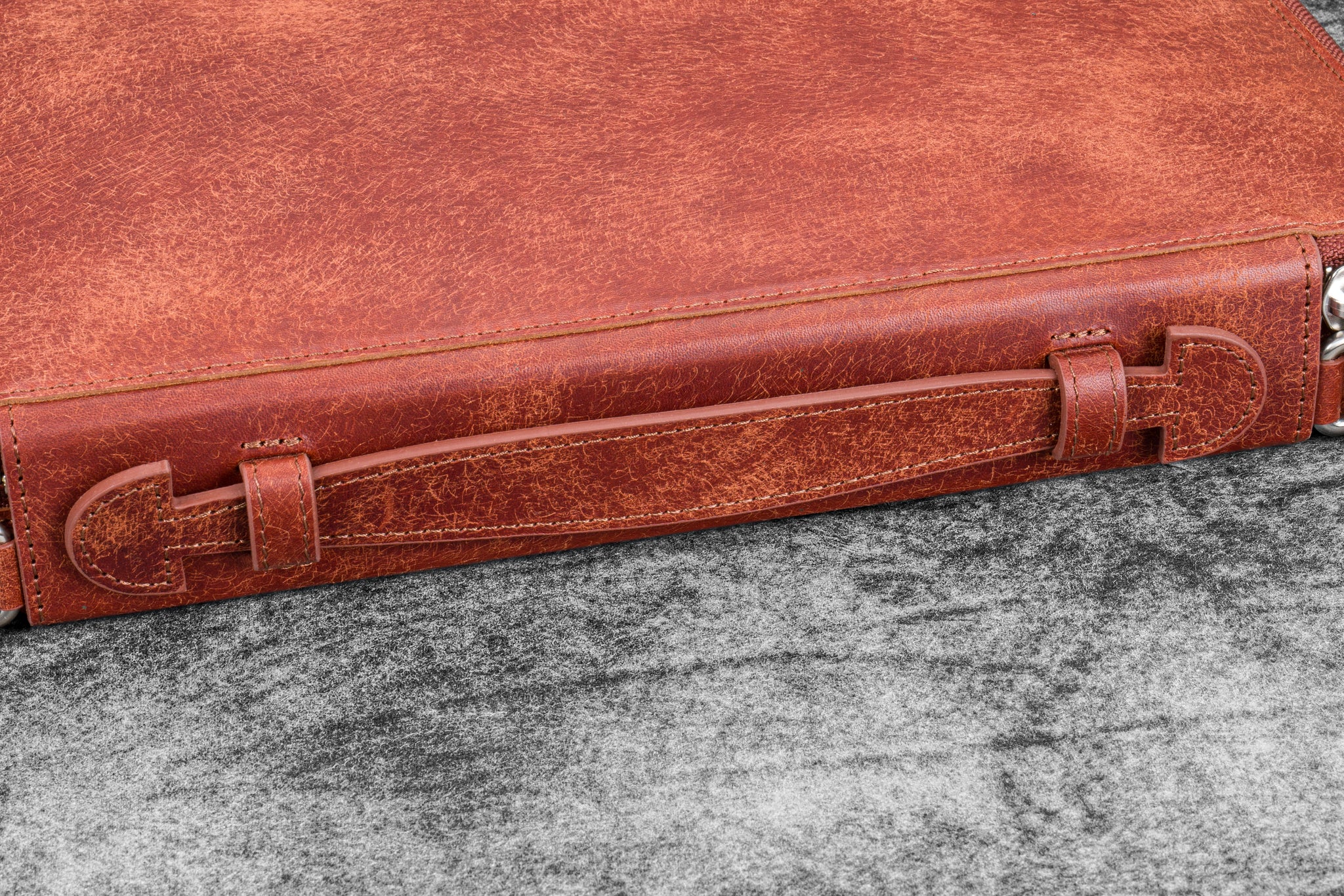 Undyed Leather A4 Compendium Bag | Galen Leather