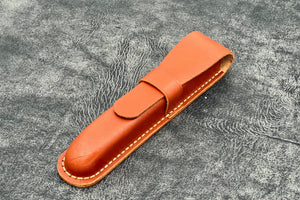 Leather Flap Pen Case - For Oversized Pens & Namiki Emperor