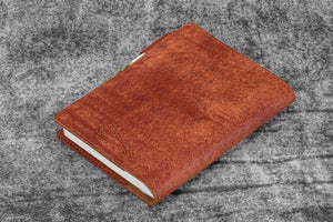 Leather Slim A6 Notebook / Planner Cover - Aged Copper