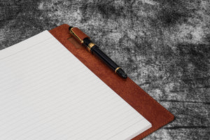 Leather Slim B5 Notebook / Planner Cover - Aged Copper