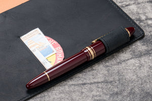 Leather Slim B6 Notebook / Planner Cover - Crazy Horse Graphite