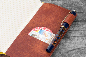 Leather Slim Hobonichi Weeks Planner Cover - Aged Copper