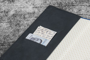 Leather Slim Hobonichi Weeks Planner Cover - Crazy Horse Graphite