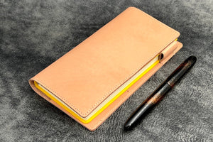 Leather Slim Hobonichi Weeks Planner Cover - Undyed Leather