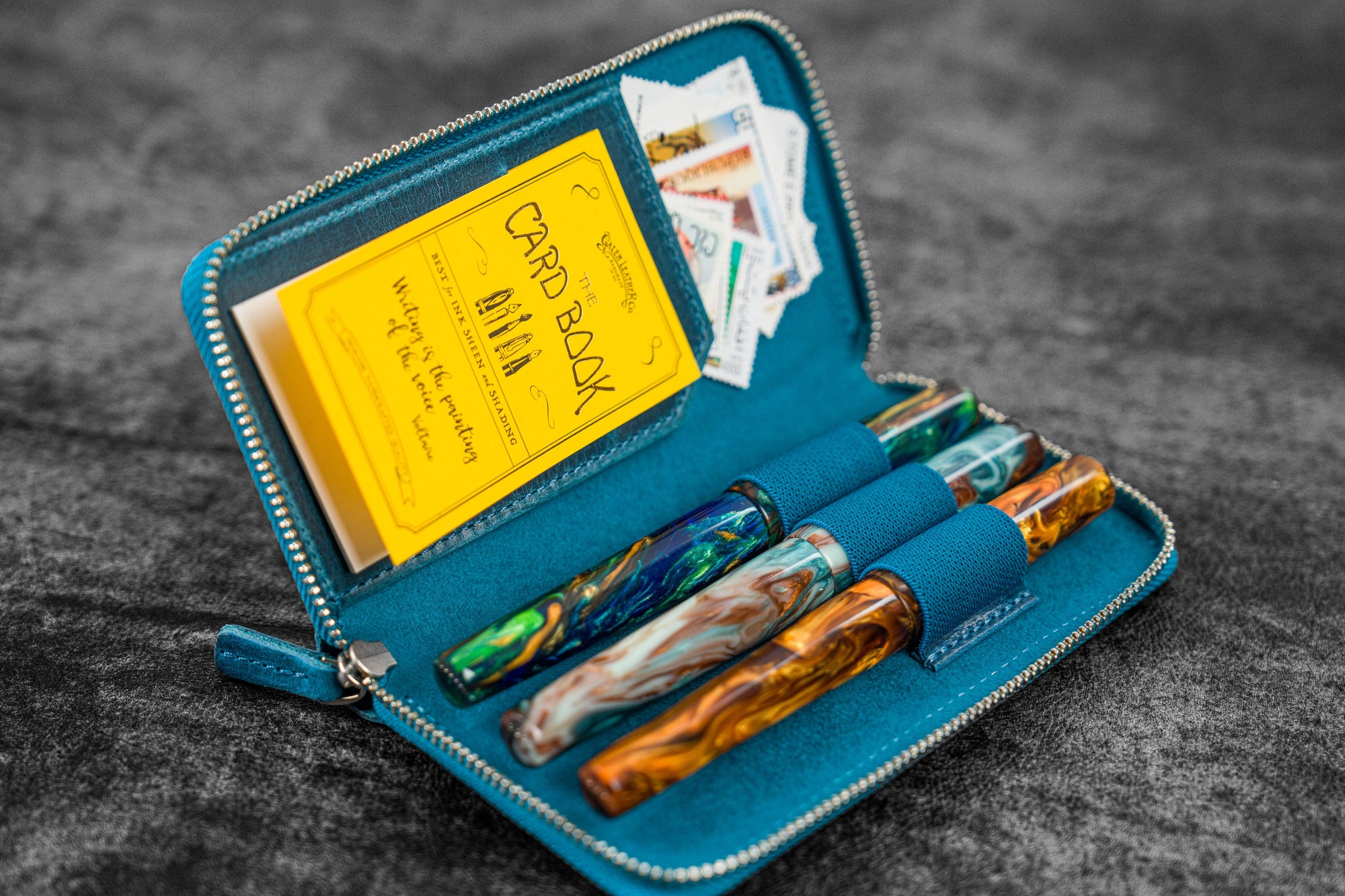 Leather-Zippered-3-Slots-Pen-