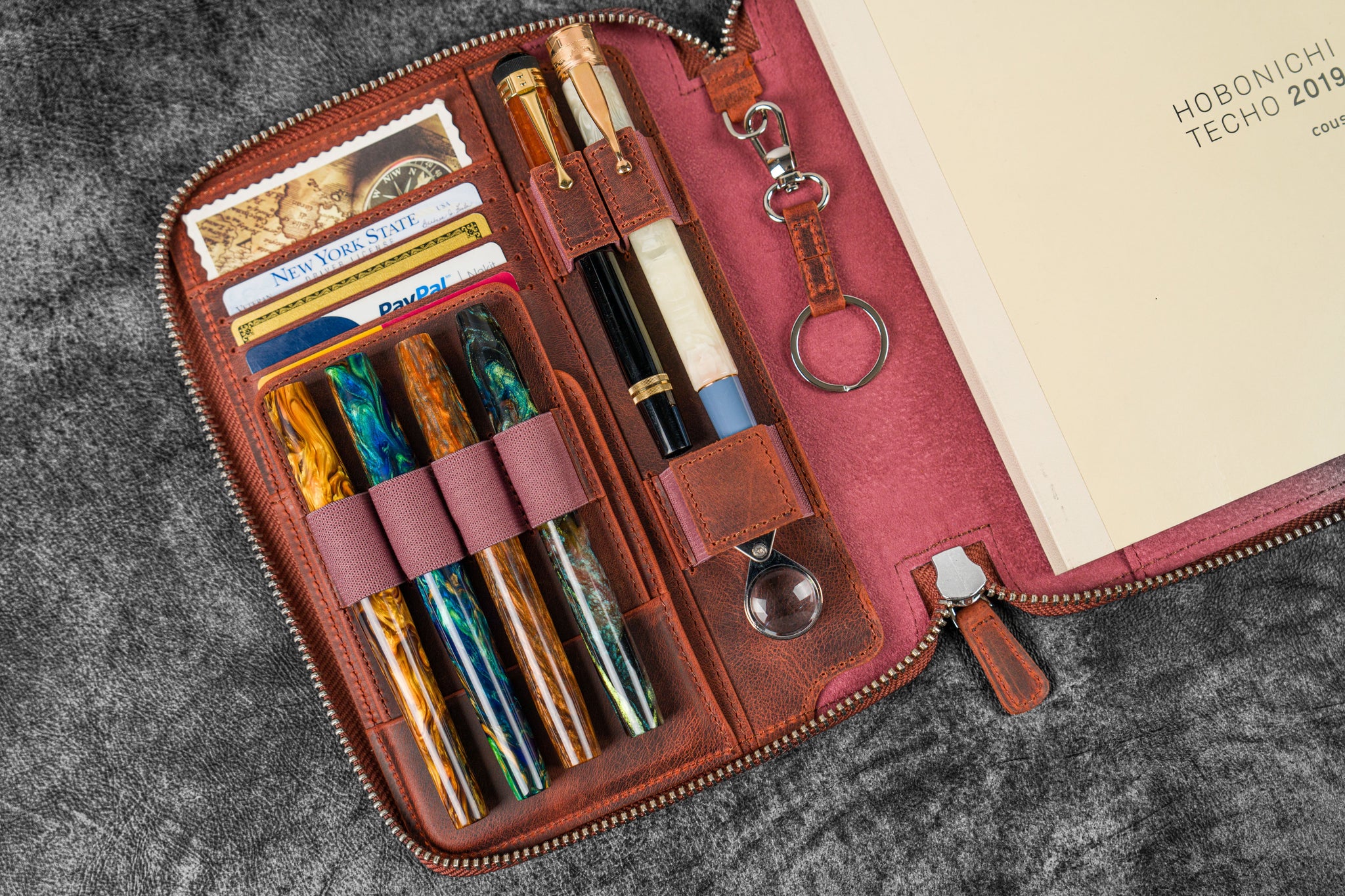 A5 Leather Notebook Cover For iPad Mini - Galen Leather