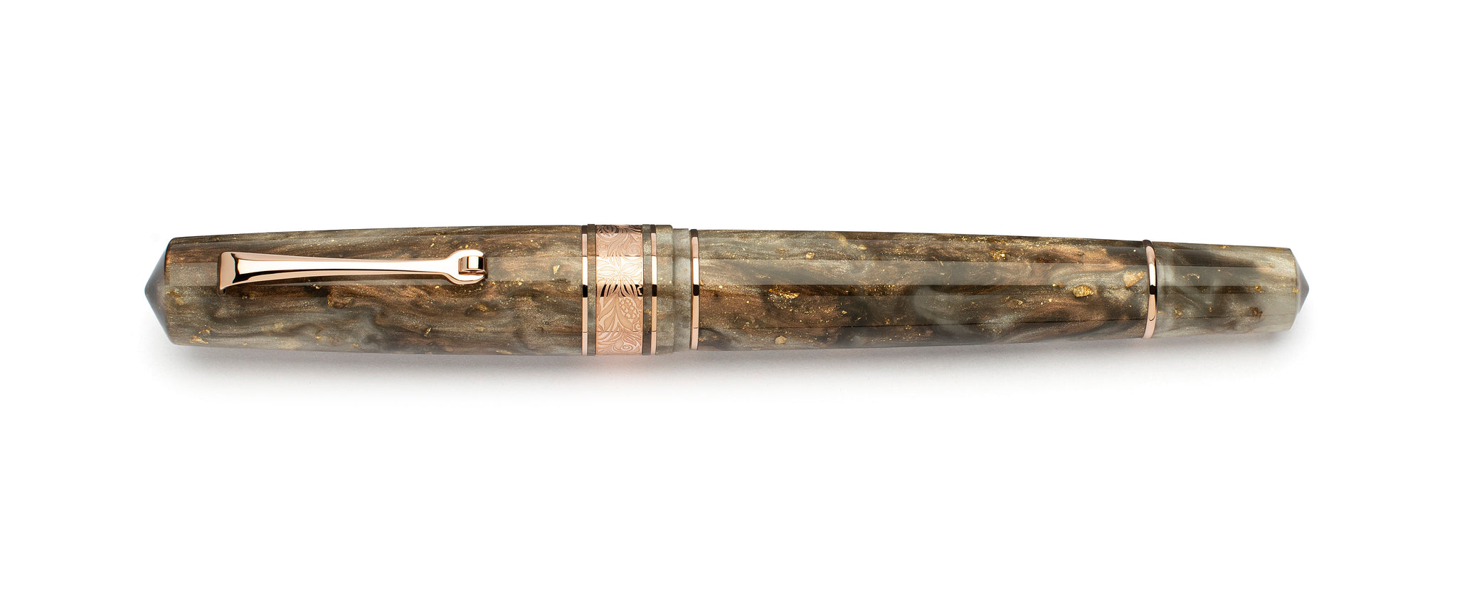 Leonardo MZG 2.0 Cosmos RGT #6 Fountain Pen - Galen Leather