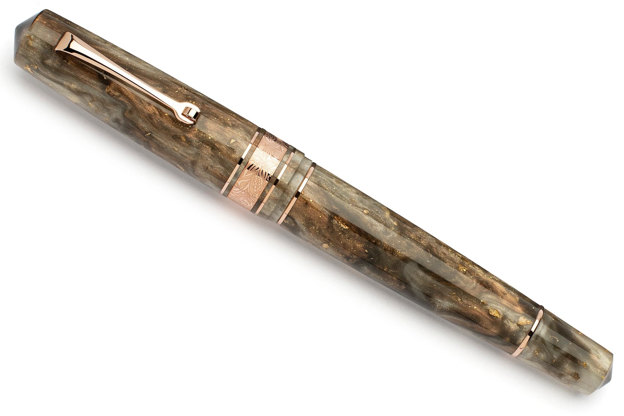 Leonardo MZG 2.0 Cosmos RGT #6 Fountain Pen - Galen Leather