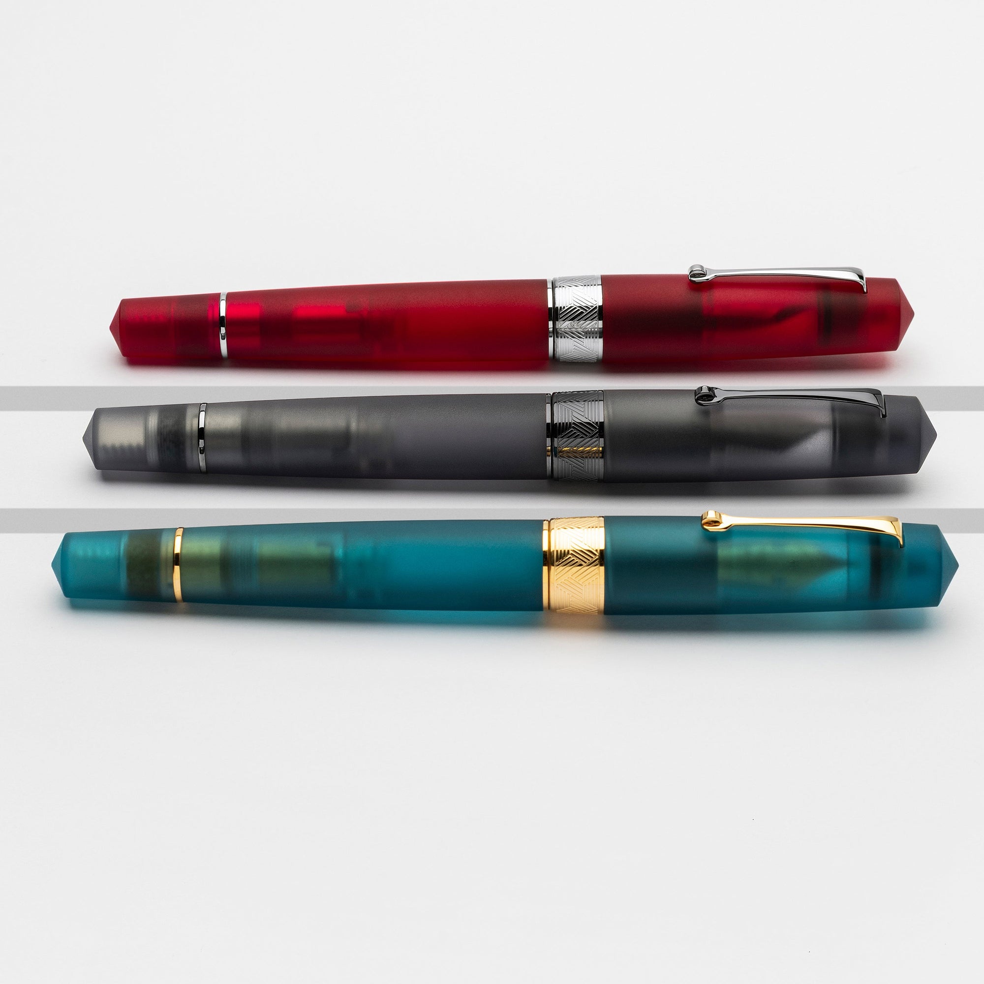 Leonardo MZG Fountain Pen Pura - Grey ST - Galen Leather